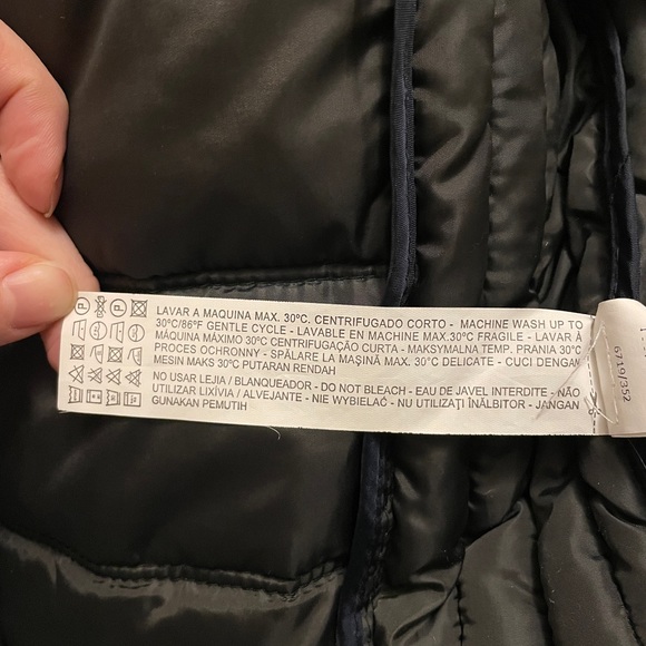 Zara Navy Blue Puffer Vest - Picture 11 of 13